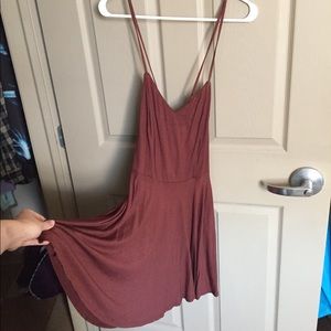 maroon summer dress